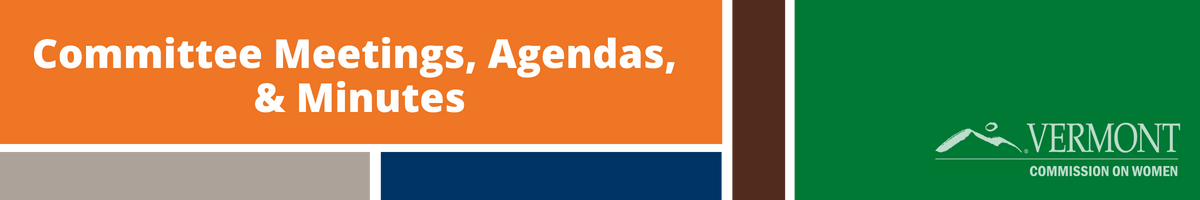 Blocks of color, logo, and title, Committee Meetings, Agendas, & Minutes