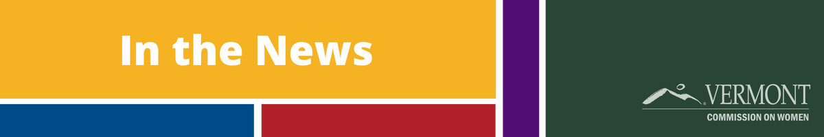 Blocks of color, logo, and title, In the News