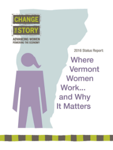 cover image with outline of Vermont and female-identified figure and CTS logo