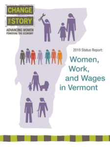 cover image with outline of Vermont and female-identified figure and CTS logo