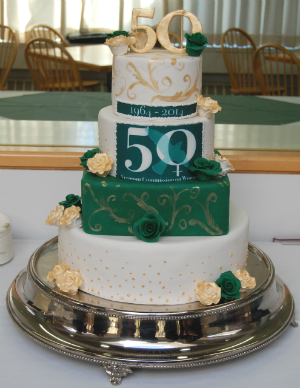 50th anniversary cake
