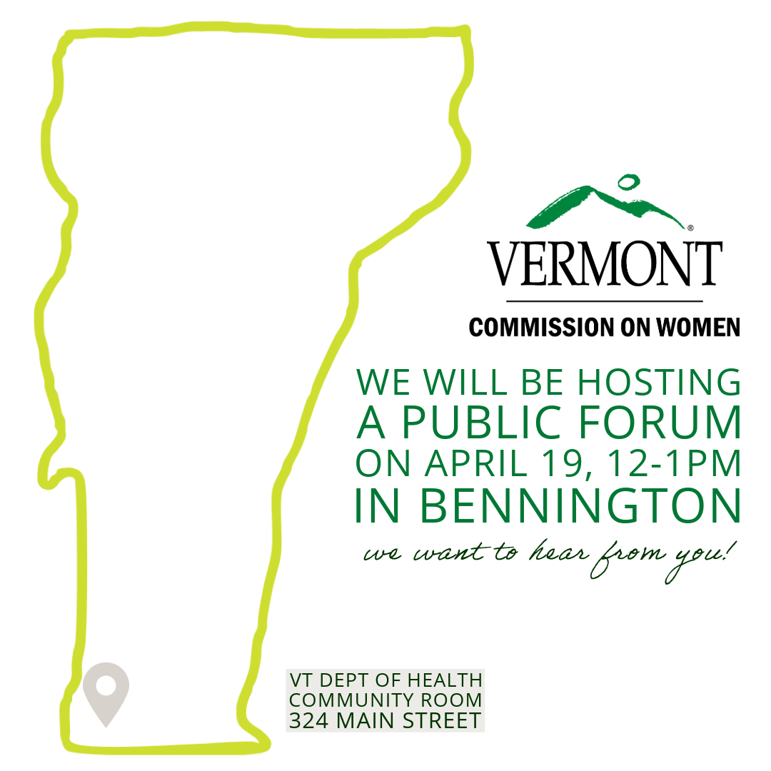 VCW in Bennington on April 19 - Public Forum