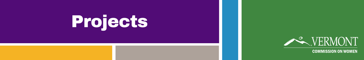 Color blocks with title Projects and VCW logo