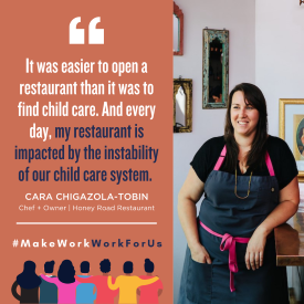 Cara Tobin pictured with quote